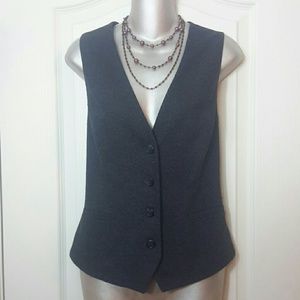 Charcoal/Navy Sweet J. Jill Vest